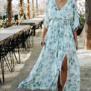 Baltic Born Kia Sage Floral Kimono Maxi Dress size xl